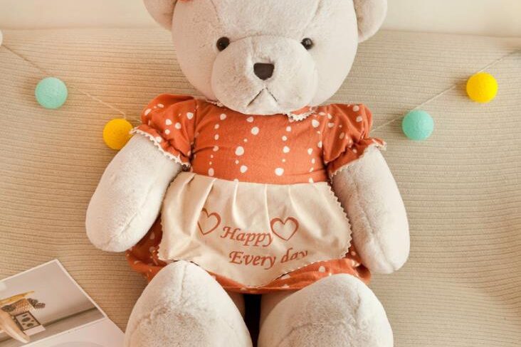 Creative teddy bear plush toy doll for sale (2)