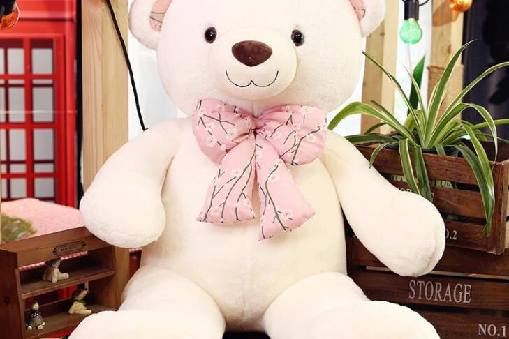 Big bow decoration teddy bear toy (4)