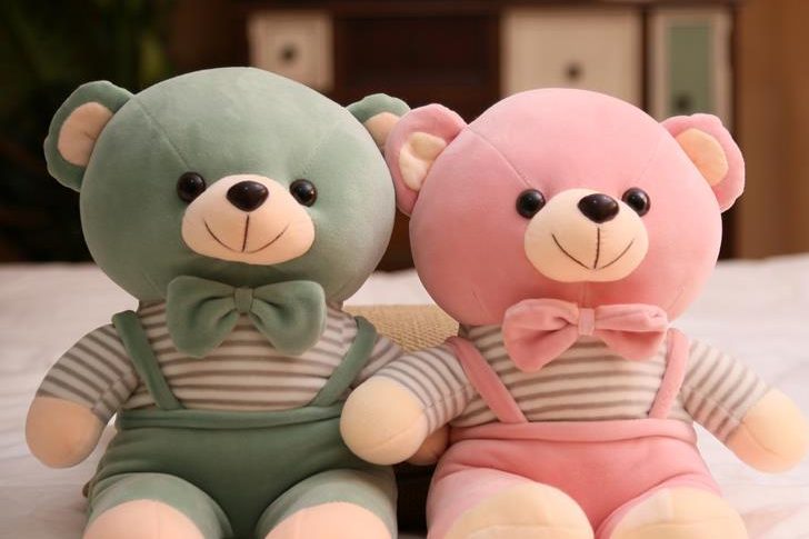 Comfortable fabric soft bib teddy bear (4)