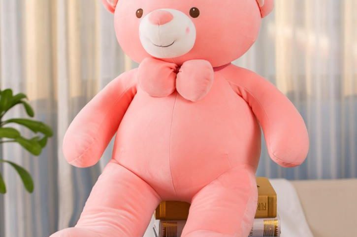 Super soft fabric multicolor teddy bear toy (1)