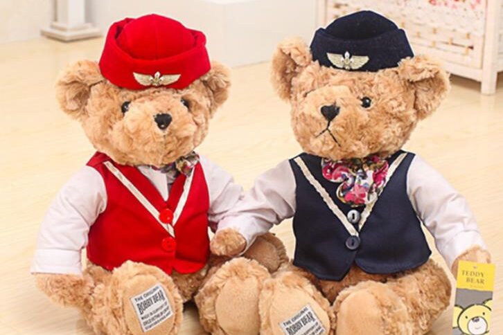 Uniform plush toy teddy bear (1)