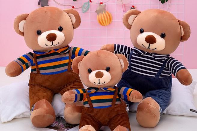 Creative bib big size teddy bear toy (3)