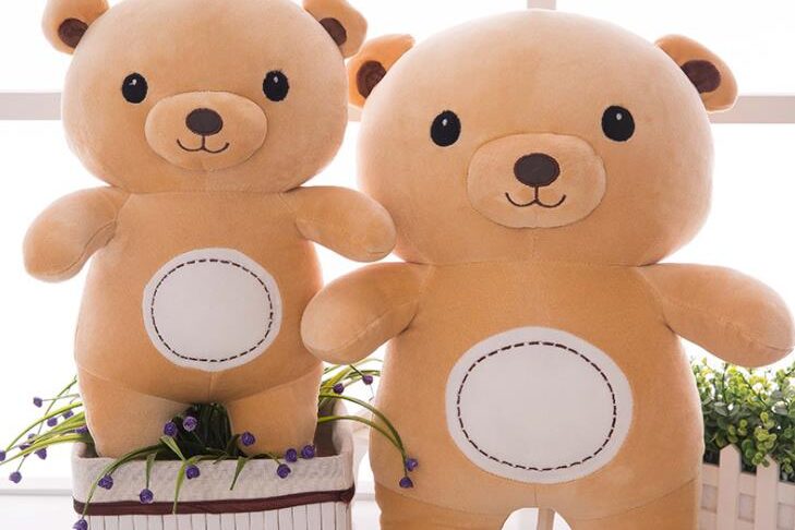 Soft brown teddy bear toy for sale (1)