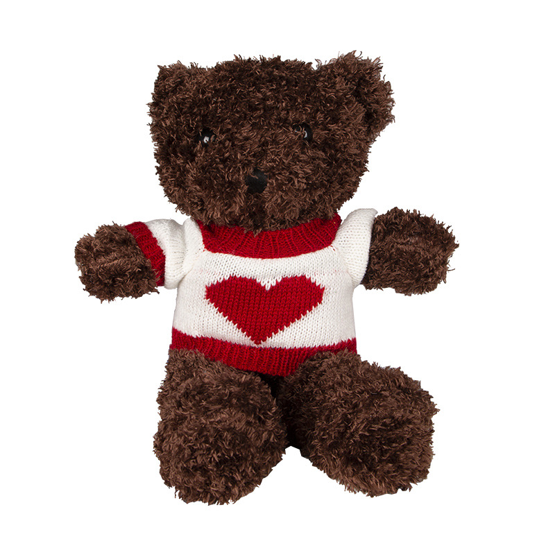 Clothing teddy bear plush toy – Cute bear doll for gifts and birthdays