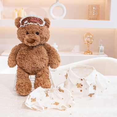 Cute 0.8m Teddy Bear Plush Toy for Kids – Soft Stuffed Doll Gift