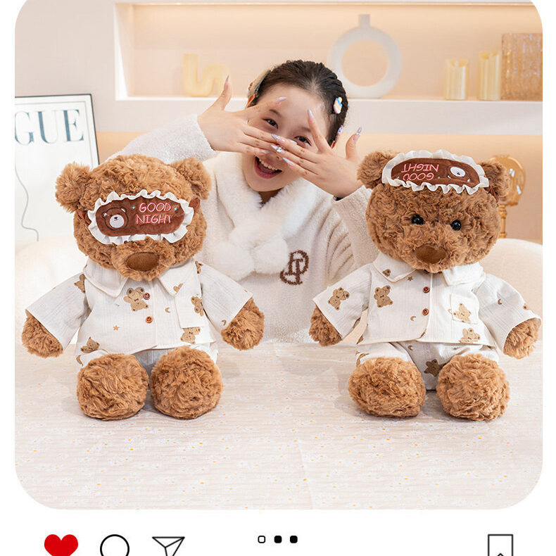 Cute 0.8m Teddy Bear Plush Toy for Kids – Soft Stuffed Doll Gift