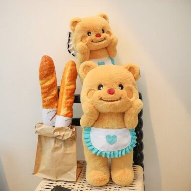  Butter teddy bear plush doll – soft stuffed bear toy gift for girls