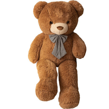 Cute Big Teddy Bear Plush Toy – Bubble Bear Hugging Sleep Companion

