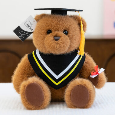 Graduation doctor teddy bear plush toy – graduate gift doll for students
