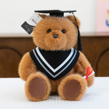 Graduation doctor teddy bear plush toy – graduate gift doll for students