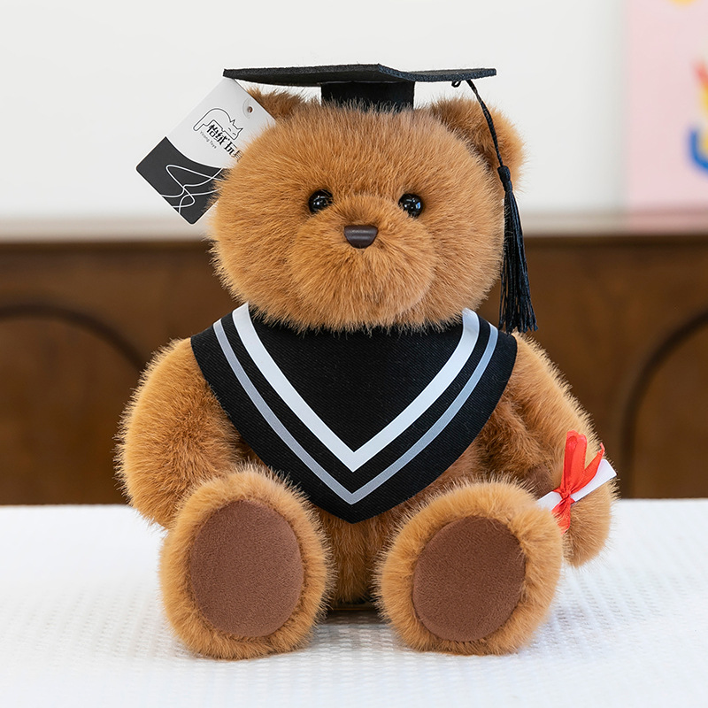 Graduation doctor teddy bear plush toy – graduate gift doll for students