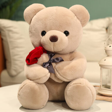 Graduation White Teddy Bear Plush Toy in Doctor and Student Outfits