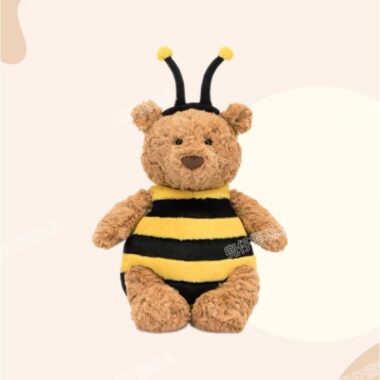 Trendy JC Bee Barcelo teddy bear plush toy in bee outfit