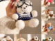 Mr. Bean teddy bear keychain plush toy backpack pendant for kids