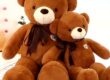 Large scarf teddy bear plush toy – cuddly soft stuffed bear gift for girls
