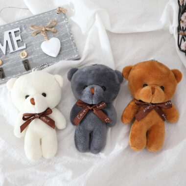 Cute Teddy Bear Plush Keychain – Small Teddy Bear Keychain Doll