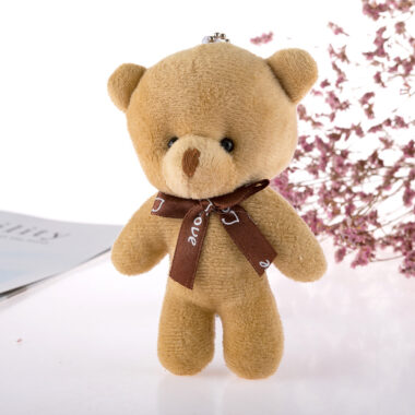 Cute Teddy Bear Plush Keychain – Small Teddy Bear Keychain Doll