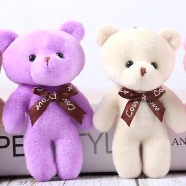 Cute Teddy Bear Plush Keychain – Small Teddy Bear Keychain Doll