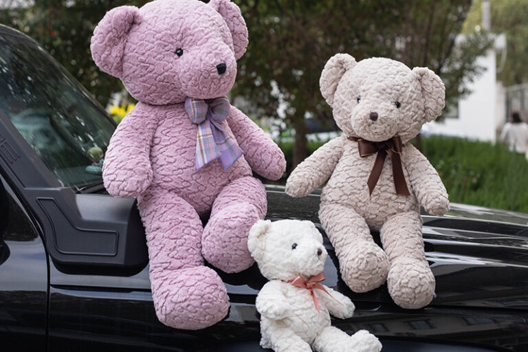 Wholesale Soft Giant Teddy Bear Plush Toy – Sitting Pose Stuffed Doll for Kids & Decor (8) Soft Giant Teddy Bear Plush Toy with Bow Tie in Sitting Pose